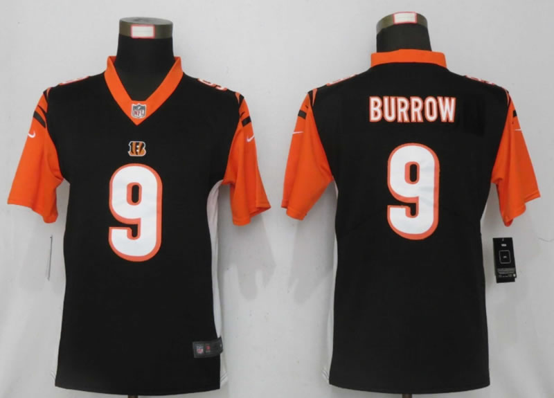 Women Nike Cincinnati Bengals 9 Burrow Black Alternate Vapor Limited Jersey,We sell and wholesale Women Nike Cincinnati Bengals 9 Burrow Black Alternate Vapor Limited Jersey on line form chian!